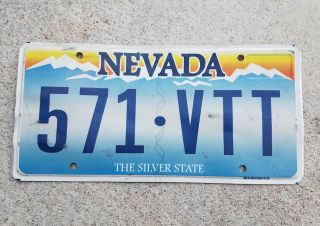 2009 Nevada Auto License Plate 571 Vtt