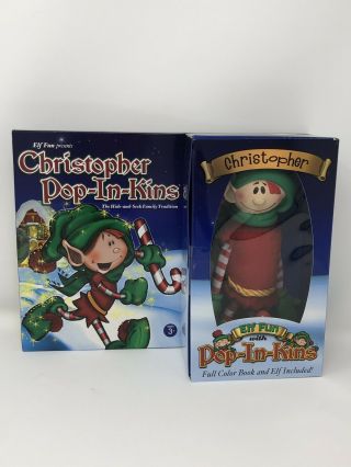 Christopher Pop - In - Kins Fun Set With Christopher Elf & Large - Size Book (a5)