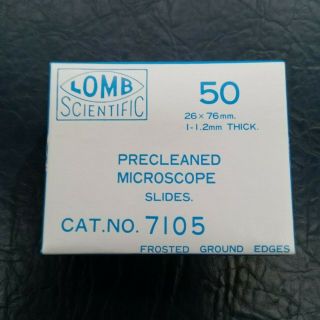 Microscope Slides Precleaned Glass 26mm X 76mm Pack Of 50 Slides
