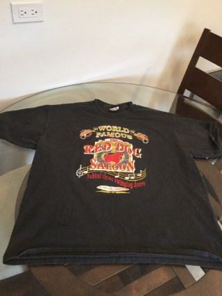 World Famous Red Dog Saloon,  Juneau,  Alaska T - Shirt Black Xl