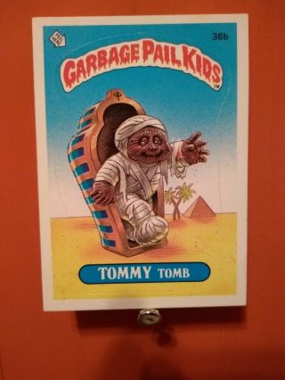 Vintage Garbage Pail Kids.  1985 Series 1 Tommy Tomb 36b