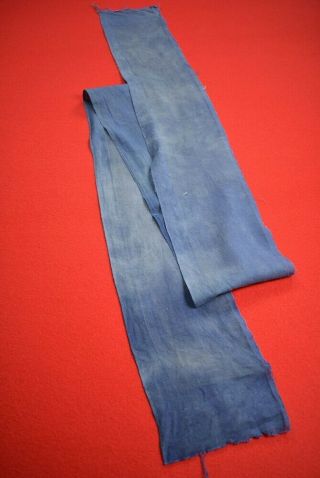 Vl05/50 Vintage Japanese Fabric Cotton Antique Boro Patch Indigo Blue 79.  5 "