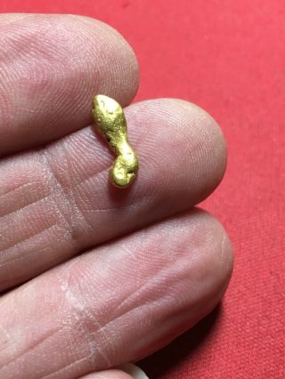 Natural Gold Nugget Specimen Bullion Placer So.  Oregon Rogue River 1.  06 Grams X1