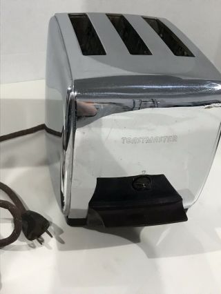 Vintage Toastmaster 3 Slice Fully Automatic Pop Up Toaster IC4 1940 ' s 3