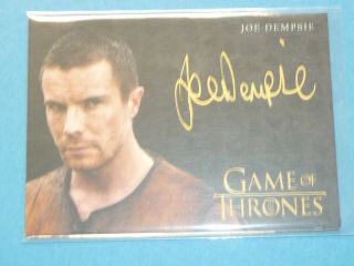 2019 Game Of Thrones Inflexions Joe Dempsie As Gendry - Extremely Limited Auto