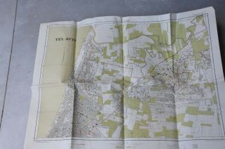 TEL AVIV,  PALESTINE,  AN OLD MAP,  1944,  SURVEY OF PALESTINE,  77 X 64 CM,  1:10000 2