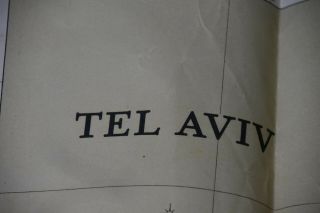 TEL AVIV,  PALESTINE,  AN OLD MAP,  1944,  SURVEY OF PALESTINE,  77 X 64 CM,  1:10000 3