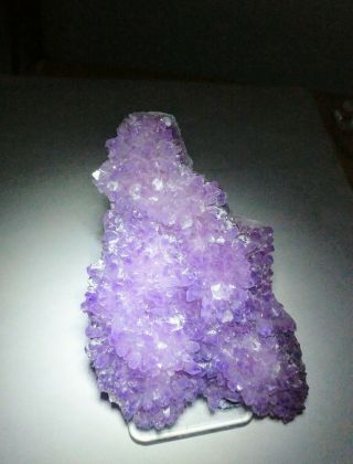 Gorgeous - Purple Amethyst Var Quartz Crystals W/calcite,  Mine Mexico