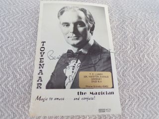 Vintage Tovenaar Magic To Amuse Signed Picture T Lumby