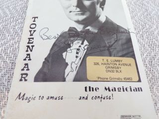 Vintage TOVENAAR MAGIC TO AMUSE SIGNED PICTURE T LUMBY 2