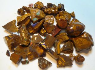 Natural Boulder Opal Rough Parcel From Winton 1095 Carat Total Lapidary Hobby