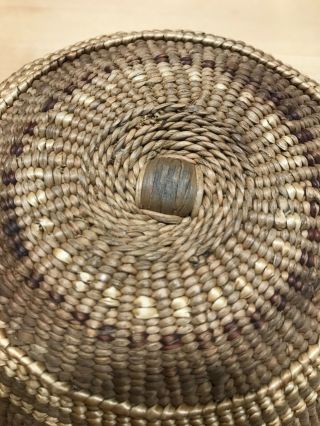 Antique Native American Indian Basket or Hat.  Possibly Yokut. 2