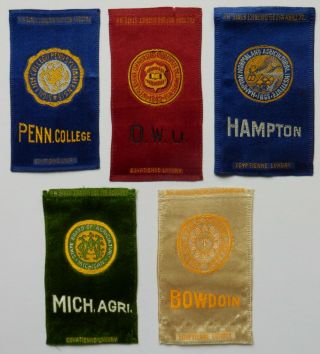 College Seals 1910 American Tobacco Woven Silks S25