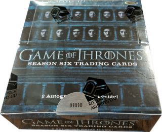 Rittenhouse 2017 Game Of Thrones Season 6 Factory Trading Card Box 2 Auto