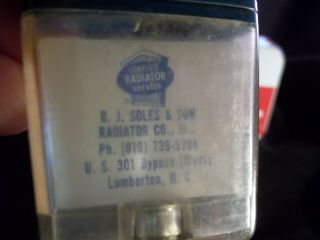 Vintage SCRIPTO VU - LIGHTER w Box RJ Soles & Son Radiator Shop NC Advertisement 2