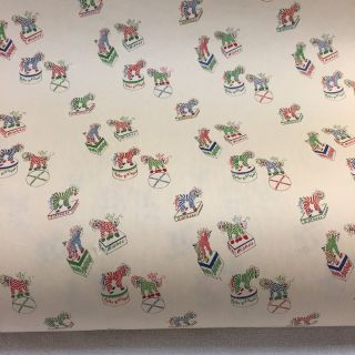 Mid Century Modern Department Store Gift Wrap Paper Roll Circus Birthday Vintage