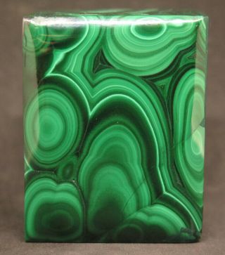 50mm 4.  4oz Natural Dark Green Malachite Crystal Carving Art Jewelry Box