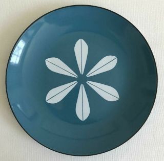 Cathrineholm Enamel Blue Lotus Plate.  Norway 7.  5 Inches