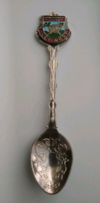 Vintage Silver Plate Hemingway House Key West Florida Souvenir Spoon