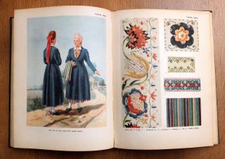 1957 Soviet Russian Estonian Folk Costumes Book Album With Patterns