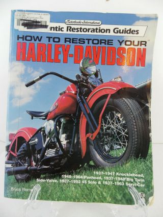 How To Restore Your Harley Davidson Motorcycle Book Bruce Palmer Iii Knuckle