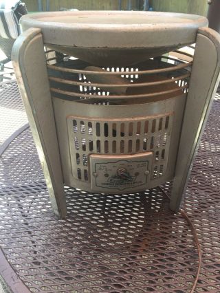 Vintage Lakewood F - 12 3 Speed Country Aire Hassock Floor Fan For Repair Parts