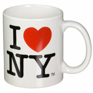 I Love Ny Mug - White Ceramic 11 Ounce I Love Ny Mugs From The York City Sou