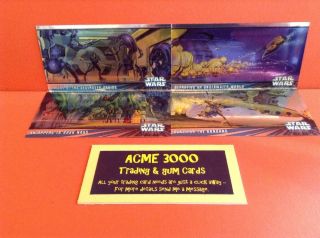 Topps Widevision Star Wars Episode 1 Series 2 Chrome Card Set Of 6