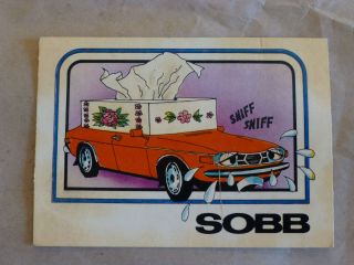 Saab 99 Ems E Sse Turbo S Collectible Trading Card Part 1976 1977 1978 1979 1980