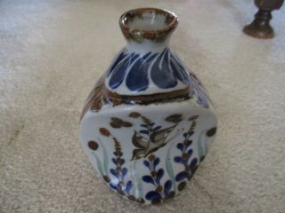 Ken Edwards Mexican Pottery Vase - 6 " Tall