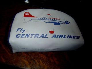 Vintage Fly Central Airlines Carry On His R.  O.  N.  Kit Bag