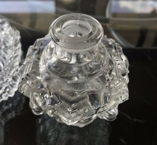 Vintage 8.  5” IRICE Art Glass Vanity Perfume Bottle Irving W Rice Co York 6
