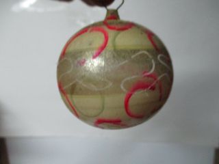 2 1/2 " - Old End Of The Day Painted Glass Christmas Ornament 2