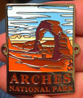Arches National Park Walking Hiking Medallion Staff Utah