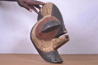 African Tribal Art,  Songye Crete Mask From Democratic Republic Of Congo