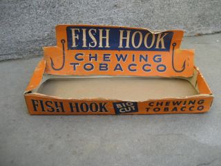 Vintage 1956 Fish Hooks Chewing Tobacco Box.  Liggett & Myers Tobacco Co.