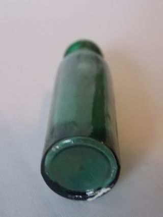 Vintage Antique Collectable Green Glass Medicine Apothecary Bottle 3
