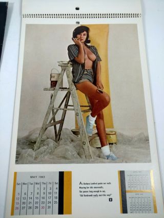 Vintage 1963 Playboy Playmate Pinup Calendar With Envelope 4