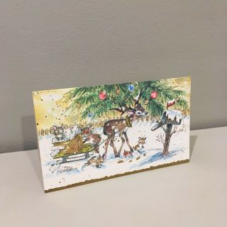 Vtg Christmas Card 70 