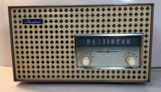 1960 General Electric T - 166a Musaphonic Radio,  Tube Radio -