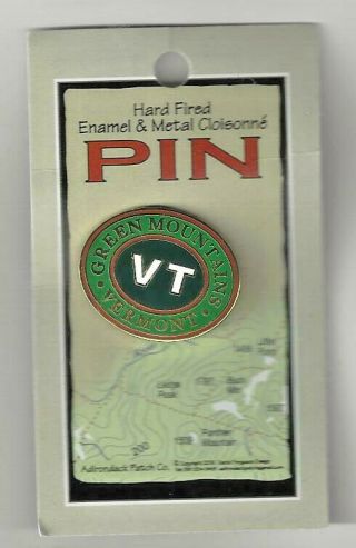 Green Mountains Vermont Souvenir Pin