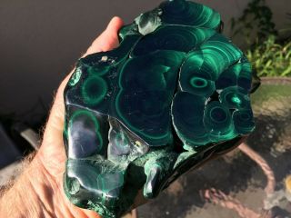 Polished Green Malachite Specimen From The Congo