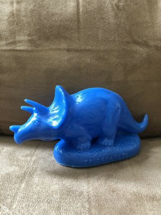 Blue Triceratops Dinosaur Mold A Rama Figurine Field Museum