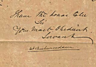 1866 Tipu Sultan Grdson Prince Bushiruddin Reasons For Not Coming To Settlement