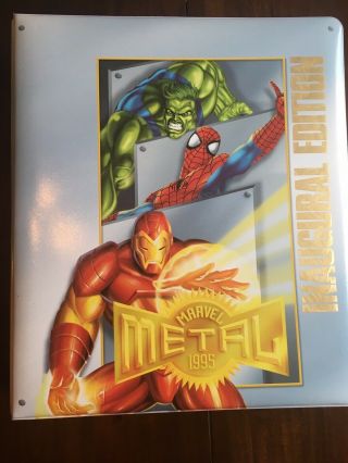 Marvel Metal Complete Set Incl/binder Inaugural Edition 1995