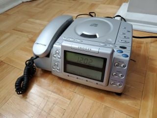 Conair Phone Model Cid 500 Caller Id Clock Radio Cd Player Stereo Dual Alarm