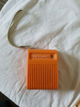 Flavoradio Vintage Radio Shack Realistic Transistor Am Radio Orange