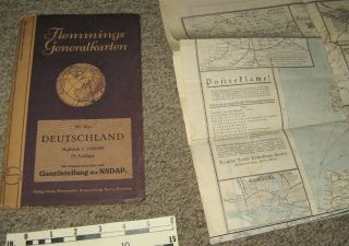 1930s Maps Of Germany,  Gaueinteilung Der Nsdap And More