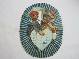 " Old " Raphael Tuck Valentine - Black Memorabilia