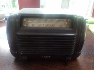 Vintage Am Fm Fada Mid Century Antique Old Art Deco Bakelite Radio Tuner